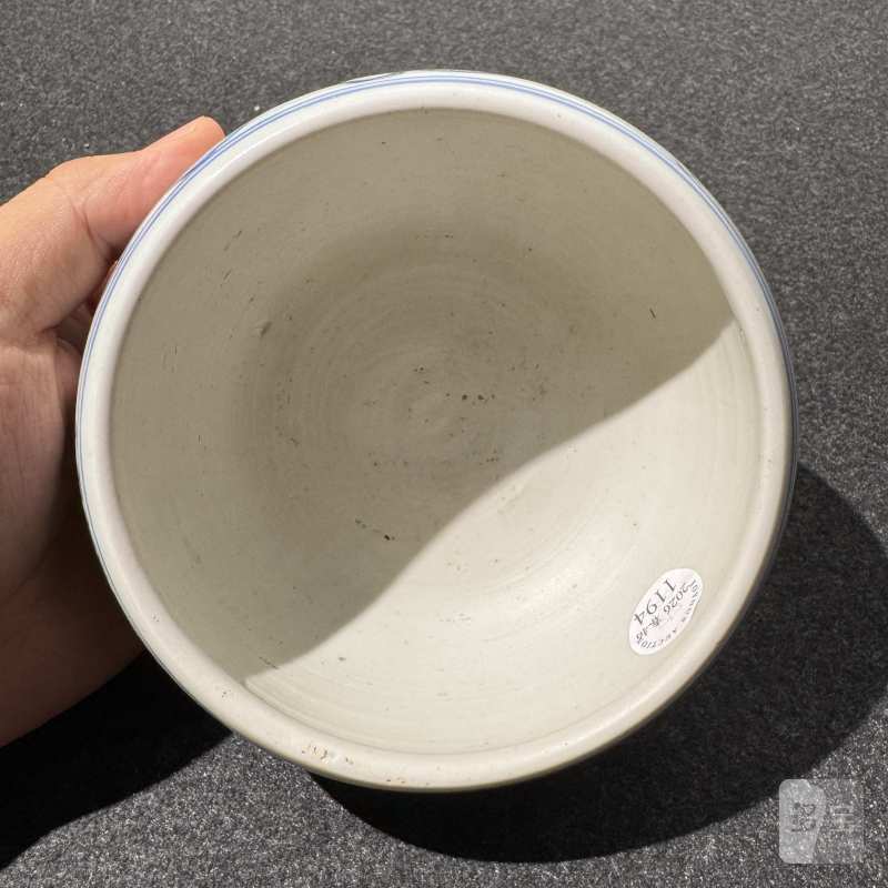 清雍正 青花刘海戏金蟾钵 - 图8